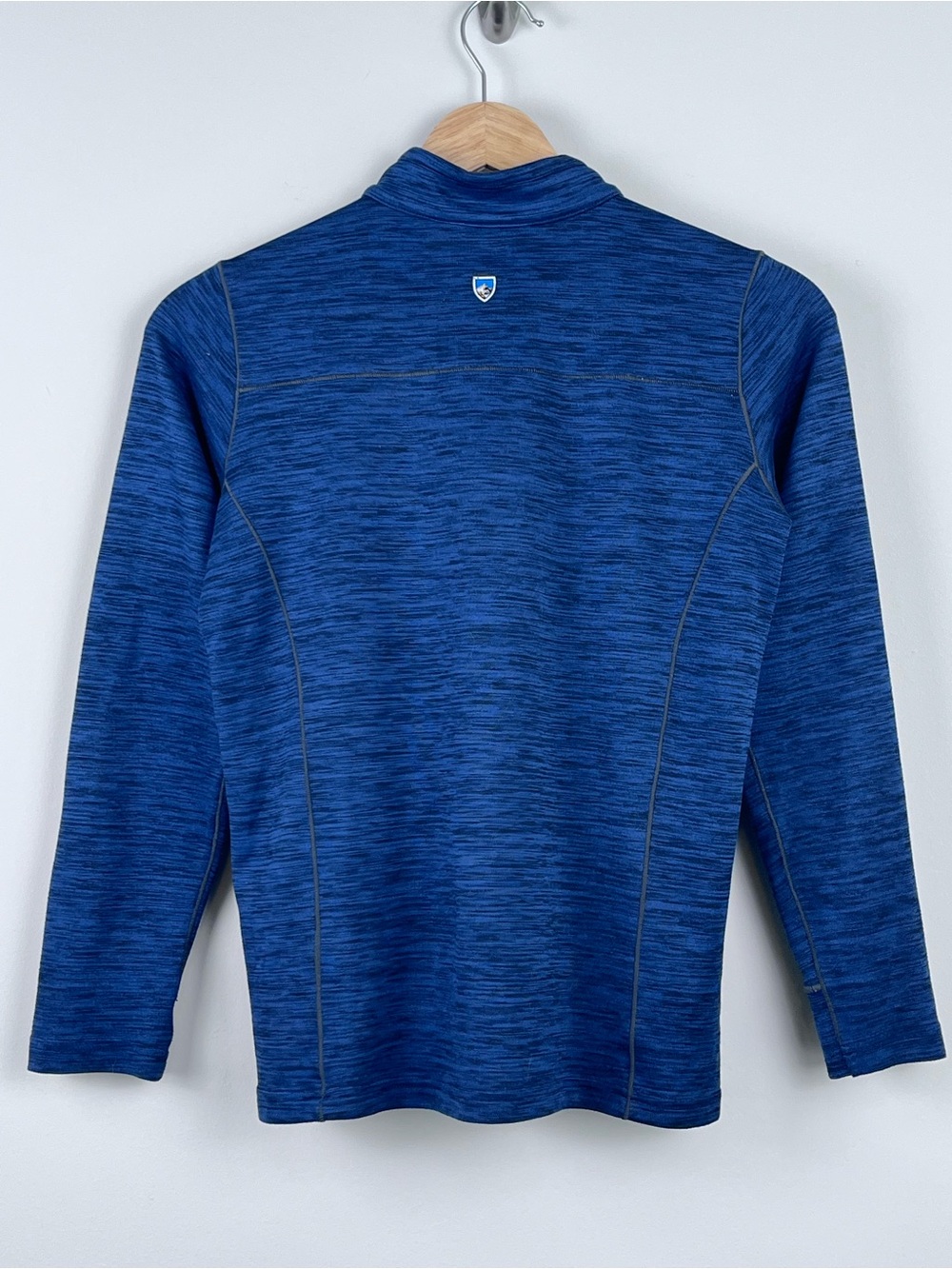 Kuhl Youth Boys Heathered Blue Alloy 1/4 Zip Lightweight Sweater Size M; Active - Picture 3 of 16
